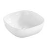 Szafka łazienkowa wisząca drewniana umywalka nablatowa ceramiczna Xilo Sprzedaż