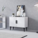 Komoda szafka do salonu biała nowoczesna 2 drzwi meble wejściowe Corduiso Oferta