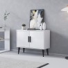 Komoda szafka do salonu biała nowoczesna 2 drzwi meble wejściowe Corduiso Oferta