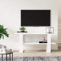 Szafka TV nowoczesna biała konsola wejściowa hol salon 120x35x55cm Cornelia Promocja