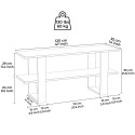 Szafka TV nowoczesna biała konsola wejściowa hol salon 120x35x55cm Cornelia Stan Magazynowy