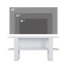 Szafka TV nowoczesna biała konsola wejściowa hol salon 120x35x55cm Cornelia Katalog