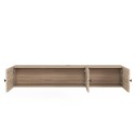 Komoda szafka TV wisząca biała drewno nowoczesny design 150x32x28cm Leo Model