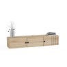 Komoda szafka TV wisząca biała drewno nowoczesny design 150x32x28cm Leo Katalog