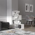 Biblioteczka na książki biała z nowoczesnym designem z 5 półkami Longway Sprzedaż