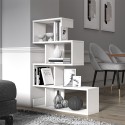 Biblioteczka na książki biała z nowoczesnym designem z 5 półkami Longway Rabaty