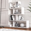 Biblioteczka na książki biała z nowoczesnym designem z 5 półkami Longway Katalog