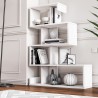 Biblioteczka na książki biała z nowoczesnym designem z 5 półkami Longway Katalog