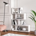 Biblioteczka na książki biała z nowoczesnym designem z 5 półkami Longway Promocja