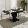 Stół kuchenny 120-160x80 rozkładany nowoczesny czarny efekt marmuru Masiv Royal Katalog