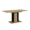 Stół rozkładany do jadalni oszczędzający miejsce 100-140x60cm Czarny Dąb Wood Mini Oferta