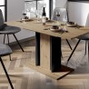 Stół rozkładany do jadalni oszczędzający miejsce 100-140x60cm Czarny Dąb Wood Mini Katalog