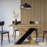 Stół do jadalni rozkładany nowoczesny 120-160x90cm dąb czerń Xao Katalog