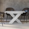 Stół rozkładany biały kuchenny 120-160x90cm nowoczesny design Xao K350 Sprzedaż
