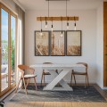 Stół rozkładany biały kuchenny 120-160x90cm nowoczesny design Xao K350 Promocja