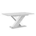 Stół rozkładany biały kuchenny 120-160x90cm nowoczesny design Xao K350 Oferta