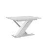 Stół rozkładany biały kuchenny 120-160x90cm nowoczesny design Xao K350 Sprzedaż