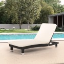 Leżak basenowy z materacem Poly Rattan Playa Promocja