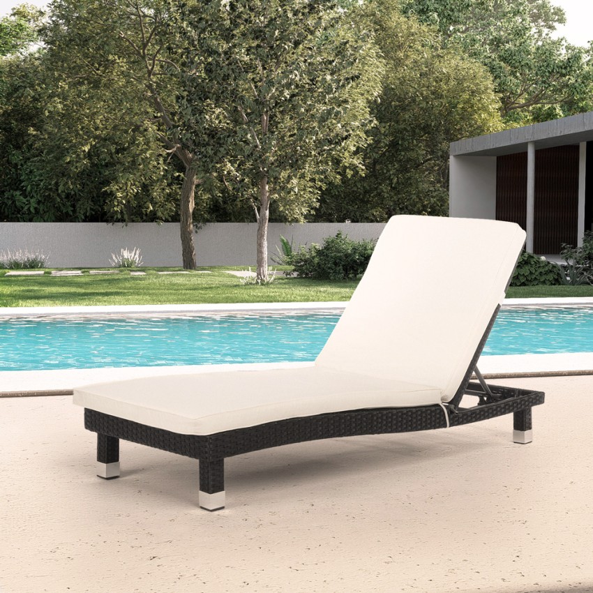 Leżak basenowy z materacem Poly Rattan Playa Promocja Leżak basenowy z materacem Poly Rattan Playa Promocja