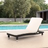 Leżak basenowy z materacem Poly Rattan Playa Promocja