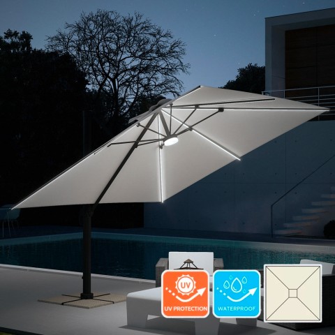 Solarny parasol ogrodowy Led 3x3 Paradise Promocja