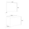 Szafka łazienkowa wisząca z szufladami umywalka 80cm lampa LED Lustro Iris 80 Model