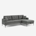 Sofa narożna narożnik z  szezlongiem i pojemnikiem 3 osobowy szare obicie Agadir Katalog