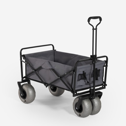 Wózek plażowy z możliwością złożenia i szerokimi oponami model Dory Promocja