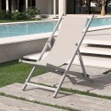 Regulowany składany aluminiowy leżak Riccione Gold Sprzedaż