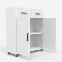 Nowoczesna uniwersalna szafka łazienkowa 2 drzwi 2 szuflady 60 cm Takari Zakup