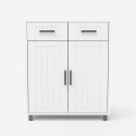 Nowoczesna uniwersalna szafka łazienkowa 2 drzwi 2 szuflady 60 cm Takari Cena