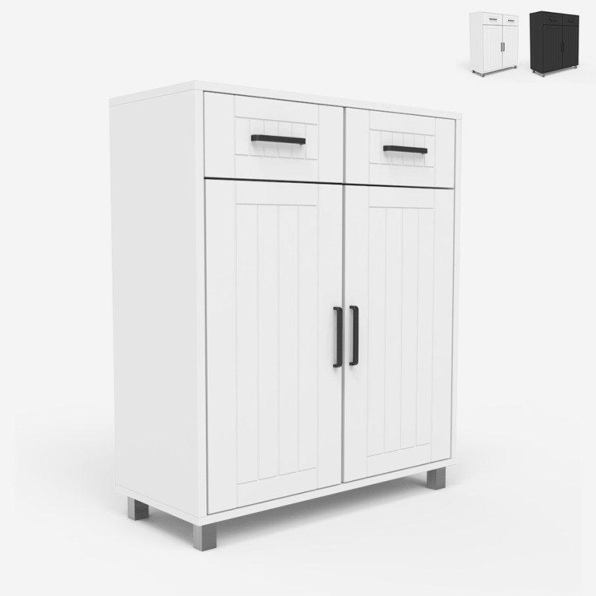 Nowoczesna uniwersalna szafka łazienkowa 2 drzwi 2 szuflady 60 cm Takari Promocja Nowoczesna uniwersalna szafka łazienkowa 2 drzwi 2 szuflady 60 cm Takari Promocja