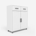 Nowoczesna uniwersalna szafka łazienkowa 2 drzwi 2 szuflady 60 cm Takari Model