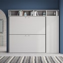 Łóżko piętrowe składane poziomo z szafą oszczędzającą miejsce Kando I Katalog