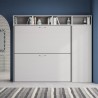 Łóżko piętrowe składane poziomo z szafą oszczędzającą miejsce Kando I Katalog