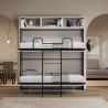 Łóżko piętrowe składane nowoczesny design oszczędzający przestrzeń białe Kando L Katalog