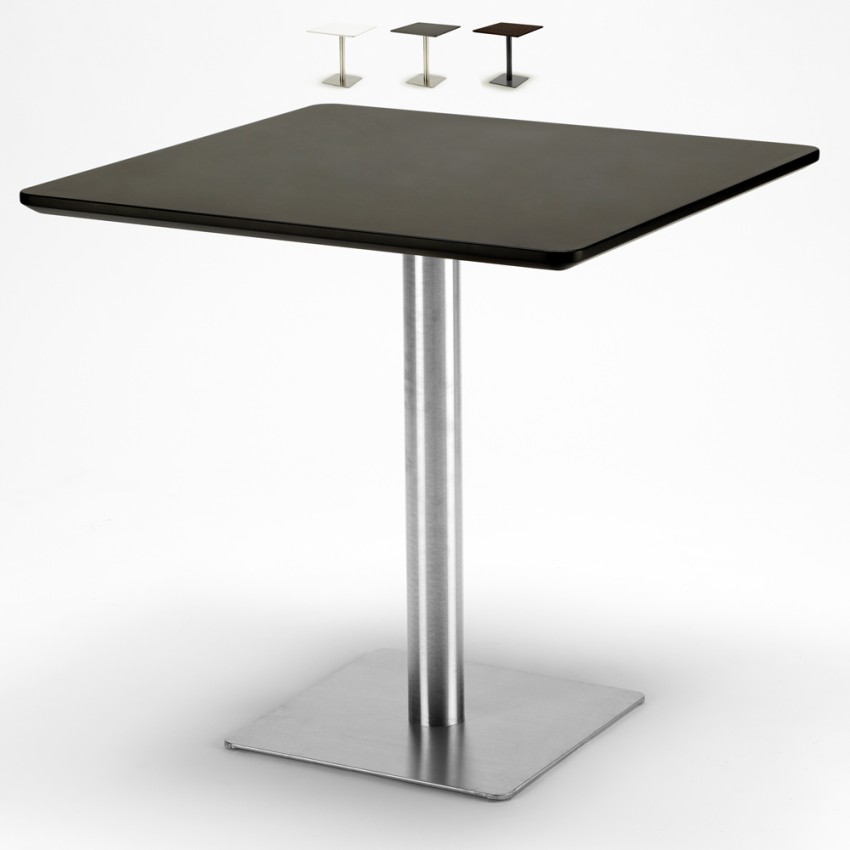 Kwadratowy stolik kawowy 90x90cm z centralną podstawą do baru bistro Horeca Model Kwadratowy stolik kawowy 90x90cm z centralną podstawą do baru bistro Horeca Model