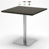 Kwadratowy stolik kawowy 90x90cm z centralną podstawą do baru bistro Horeca Model