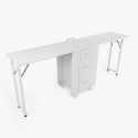 Stolik kosmetyczny do manikiuru na kółkach z dwoma stanowiskami ergonomiczny Dabol Oferta