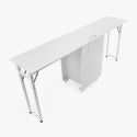 Stolik kosmetyczny do manikiuru na kółkach z dwoma stanowiskami ergonomiczny Dabol Katalog