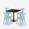 zestaw horeca stolik kawowy 90x90cm i 4 krzesła barowe dunmore Cena