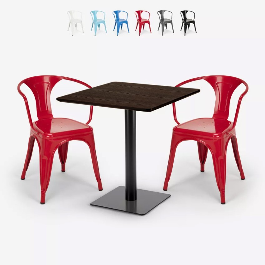 zestaw 2 krzesła i stolik horeca 70x70cm starter Środki zestaw 2 krzesła i stolik horeca 70x70cm starter Środki