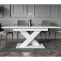 Stół biały z efektem marmuru rozkładany 140-180cm nowoczesny design Bronx Sprzedaż