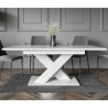 Stół biały z efektem marmuru rozkładany 140-180cm nowoczesny design Bronx Sprzedaż