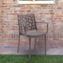 Zestaw 23 krzesła na zewnątrz z podłokietnikami Matrix Armchair Bica Środki