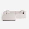 Sofa modułowe 3-osobowe z tapicerką z tkaniny z szezlongiem i możliwością konfiguracji jako narożnik Lorys Sprzedaż