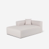 Sofa modułowe 3-osobowe z tapicerką z tkaniny z szezlongiem i możliwością konfiguracji jako narożnik Lorys Katalog
