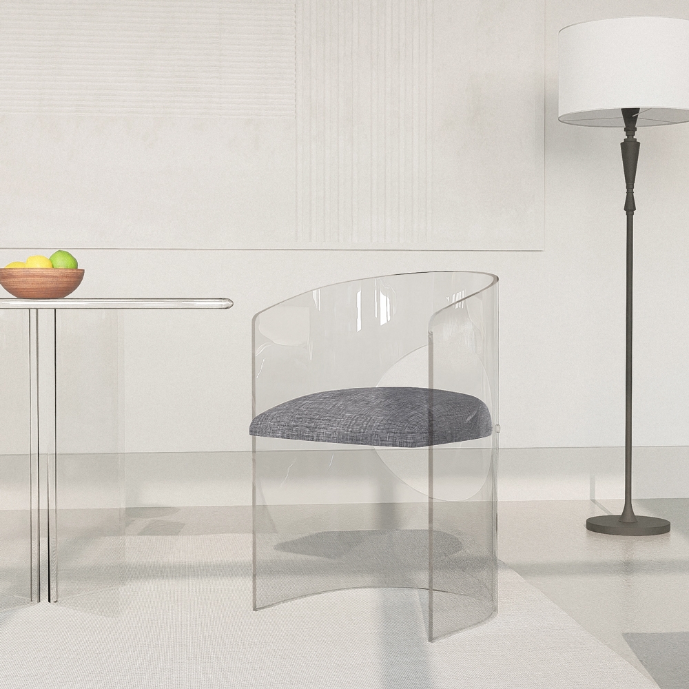Fotel krzesło z poliwęglanu przezroczysty elegancki design Dorian Promocja Fotel krzesło z poliwęglanu przezroczysty elegancki design Dorian Promocja