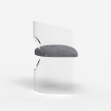 Fotel krzesło z poliwęglanu przezroczysty elegancki design Dorian Sprzedaż