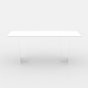 Stół Kuchenny Jadalnia Przezroczysty 140x80cm Nowoczesny Minimalistyczny Faust Oferta